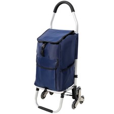 Heavy Duty Foldable Stair Trolley with Removable 150L Oxford Waterproof Bag
