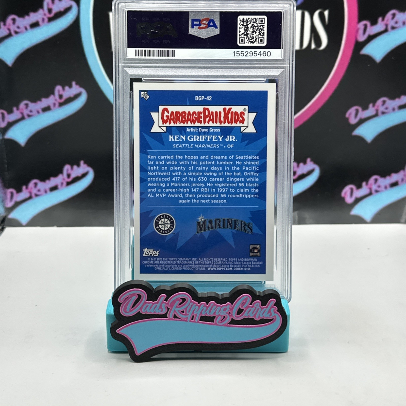 2025 Bowman Chrome - Bowman Garbage Pail Kids Ken Griffey Jr #BGP-42 PSA 10 view 5