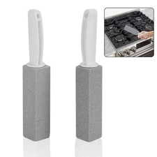 2 Pack Pumice Stone Scouring Stick with Handle for Bowl Cleaning Kitchen Sink