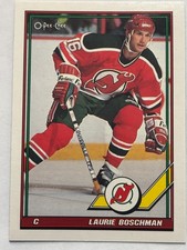 1991-92 O-Pee-Chee #202 Laurie Boschman New Jersey Devils
