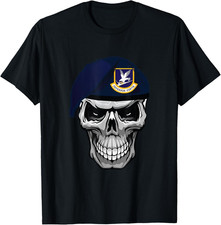 New Air Force Security Forces Defender Skull Shirt Made in the USA Size S to XL