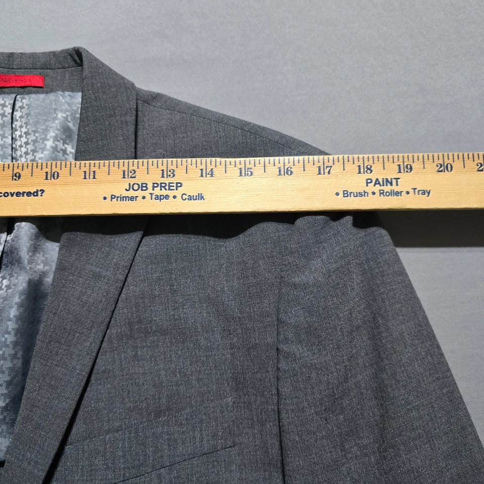 Blazer John Varvatos Para Hombres 40R Gris Mezcla de Lana Traje Chaqueta Abrigo Deportivo Foto 3 de 4
