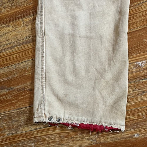 Vintage 70s Carhartt Quilt Lined Pants Size 31x32 Duck Canvas Insulated Stained - Picture 22 of 22