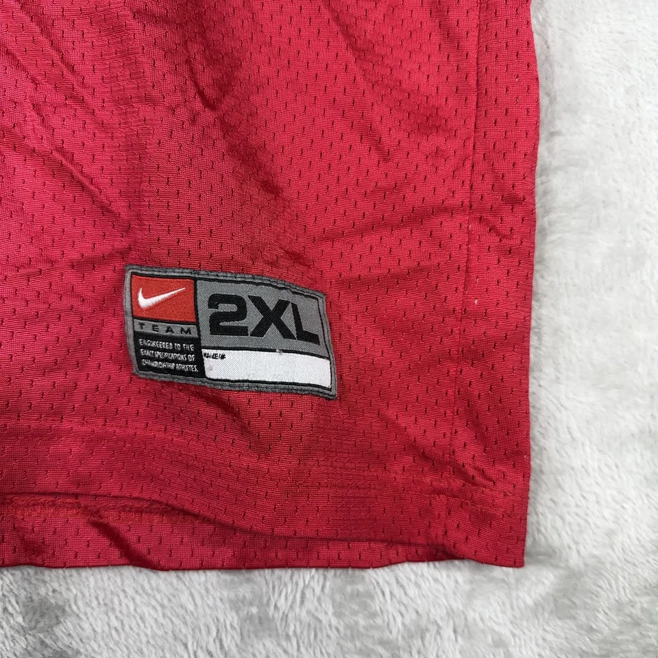 Camiseta de fútbol americano de colección Nike Ohio State Eddie George para hombre 2XL roja #27 NCAA Foto 3 de 4