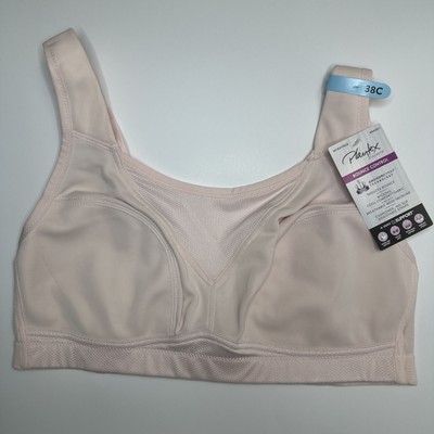 Playtex US4221 Bounce Control Wire Free Sports Bra Size 38C Pink New