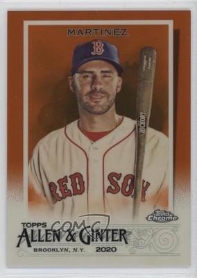 2020 Topps Allen & Ginter Chrome Orange Refractor 12/25 JD Martinez #83 v9t