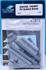 Unassembled Isracast 1/48 Rafael "Tadmit" TV d Bomb 48026 Resinn Kit