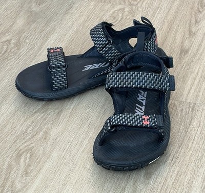 Under Armour Men s Fat Tire Sandals Black/Phoneix Fire Size 9