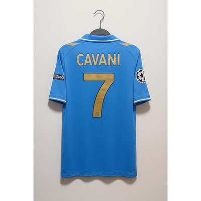 Napoli 2011-12 Cavani Jersey XL Macron Home Vintage Soccer Football Shirt