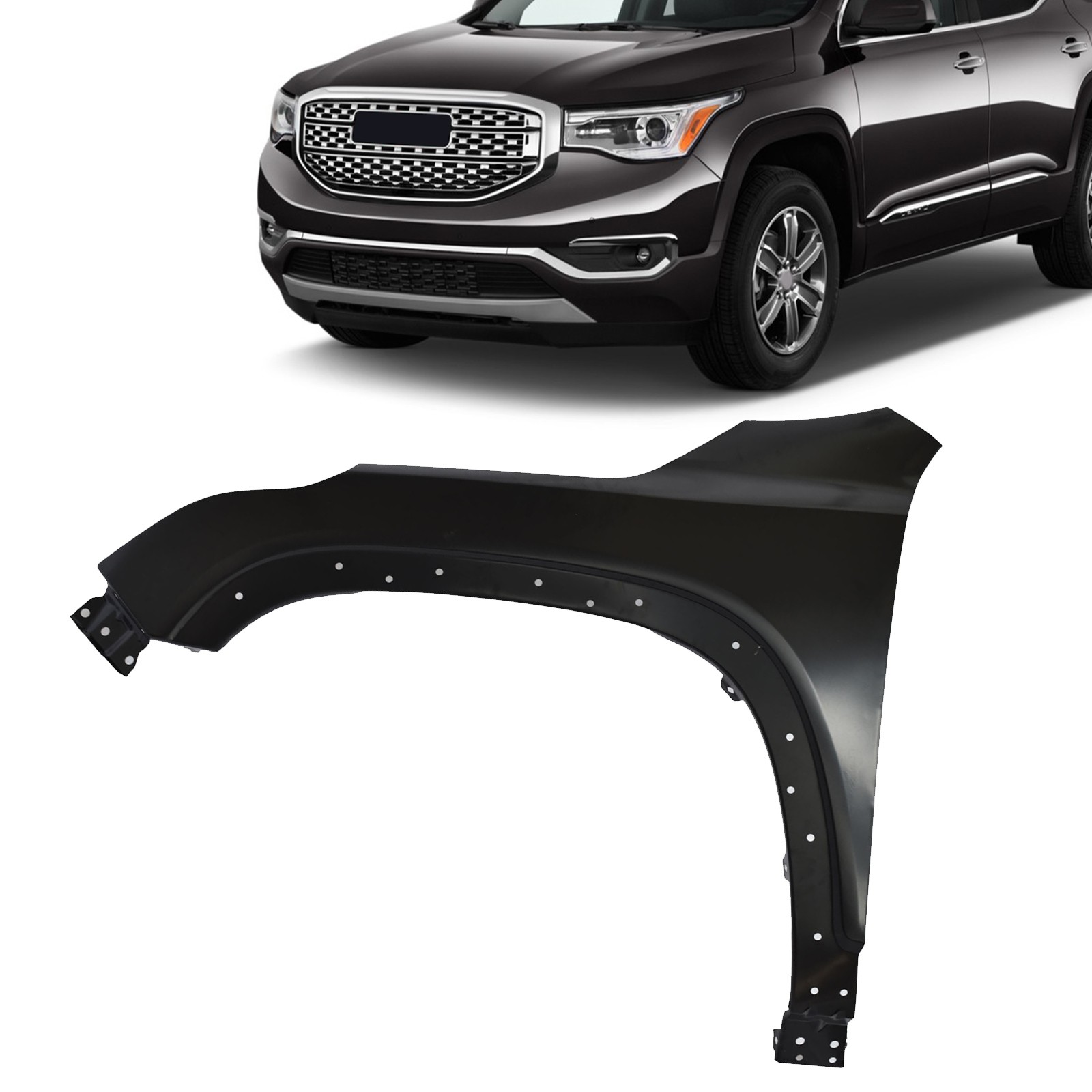Front Fender Primed Steel Left Driver Side For 2017-2019 GMC Acadia # 84139849