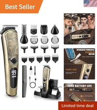 Gifts for Men, Beard Trimmer with Charging Stand, Waterproof Electric Razor S...
