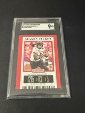 Patrick Mahomes II 2019 Panini Contenders DP Season Ticket football card SGC 9