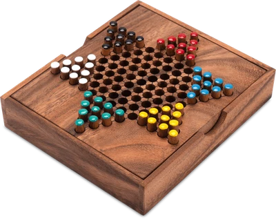 Halma Gr. S – Gesellschaftsspiel aus Holz | 2–6 Spieler, kompakt & klassisch - Bild 1 von 4
