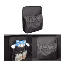 HZEL Car Trunk Organizer, Vehicle Backseat Hanging Storage Bag with black