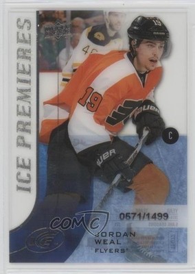 2015-16 Upper Deck Ice Premieres 571/1499 Level 4 Jordan Weal #151 Rookie RC fm0