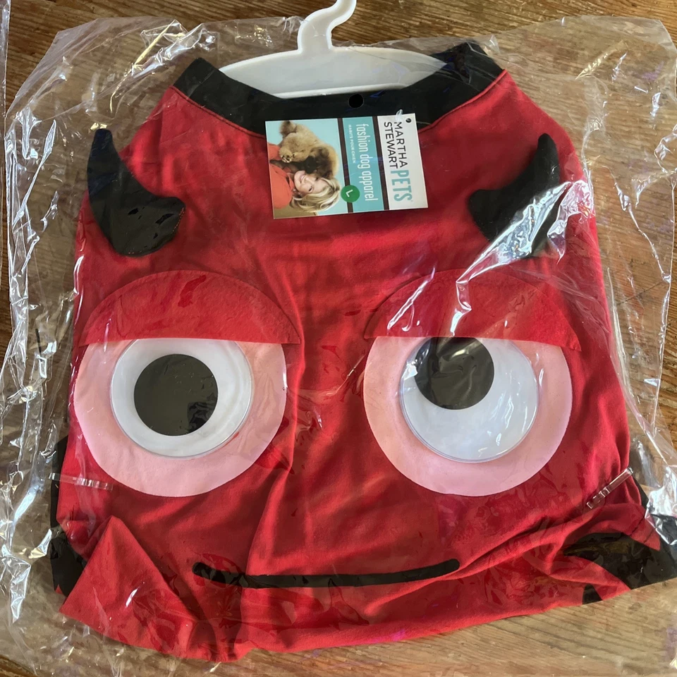 Lote de 3 disfraces de perro Halloween momia diablo rojo gato negro grandes Foto 4 de 4