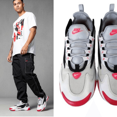 Nike Air Zoom 2K 2019 Grey Infrared White Red AO0269-105 MENS 10.5 Sneaker