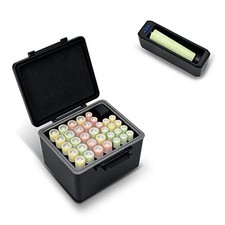 Hard Case for AA AAA Battery with Tester Checker,34 For 20x AA/14x AAA Battery