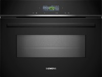 Siemens iQ700 CM724G1B1B Built-In Compact Oven with Microwave, Black