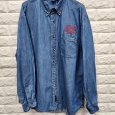 American Vintage Denim Shirt - Size 105-110, Red Embroidery