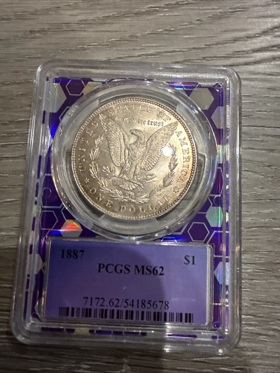 アメリカ　モルガンダラー銀貨1887 MS-62 PCGS NGC MS62 モルガンダラー モルガン1ドル銀貨 1921年 アメリカ