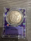 1887 Morgan Silver Dollar PCGS MS62 Purple Trader Bea Holder 🔥🔥🔥 Nice Toning!