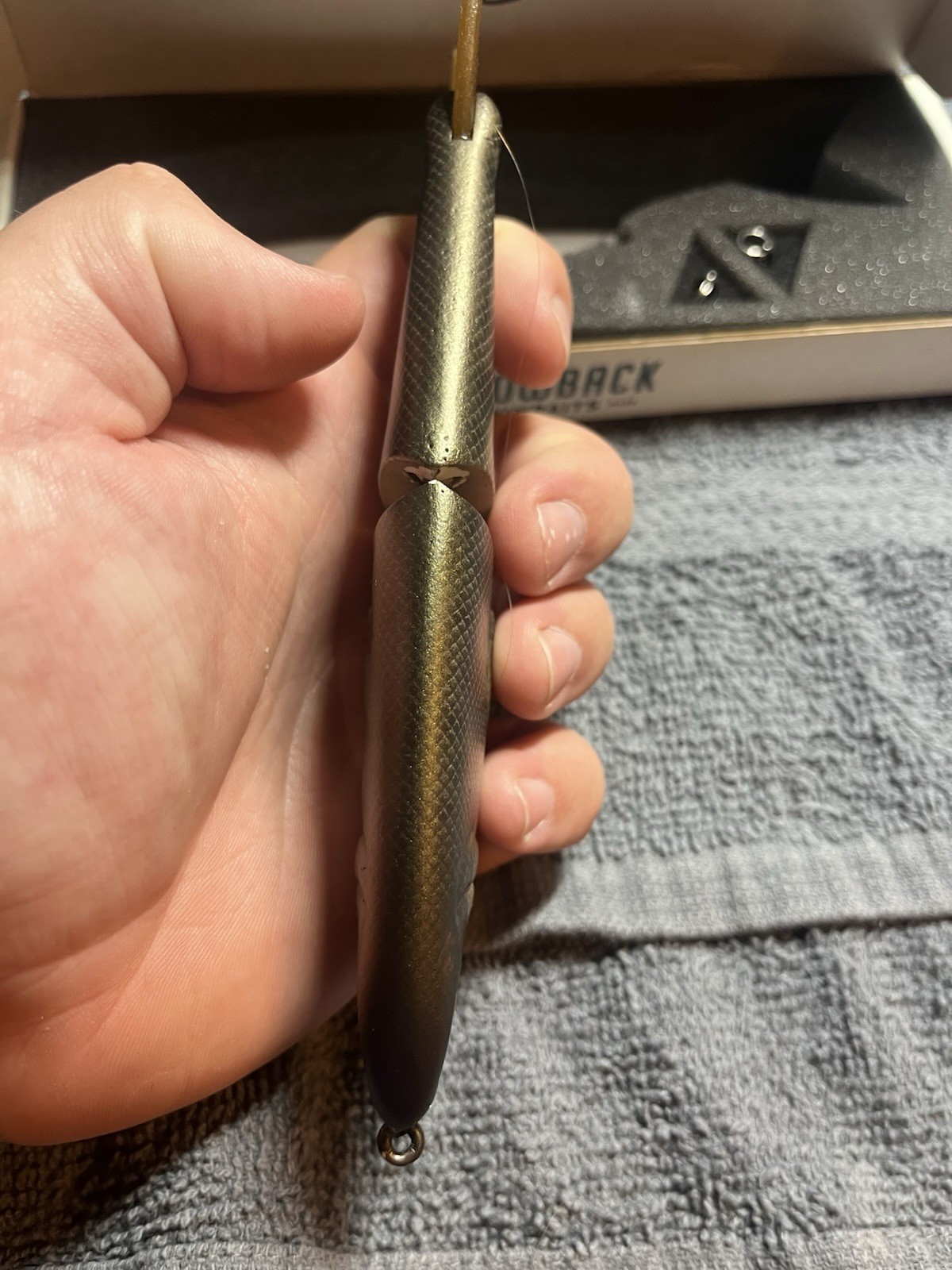 Throwback Baits X Sensei Metro Glide Swimbait  7in 2 Oz. / Smallmouth Colorway