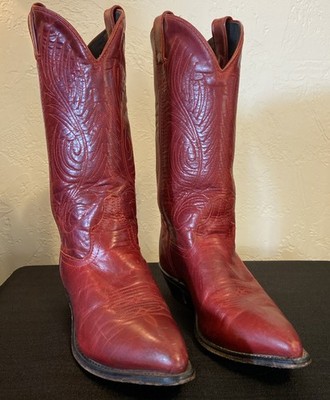 Code West Vintage Red Western Women s Size 6 M Point Toe Leather Cowgirl Boots