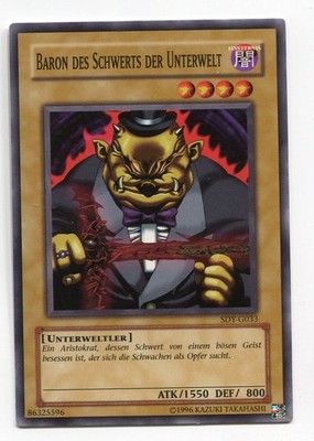 Yu-Gi-Oh! Baron des Schwerts der Unterwelt Common SDY-G033