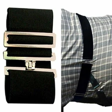 Intrepid International Elastic Blanket Surcingle - Black 