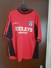 Colchester United Auswärts Rot Fußball Trikot Saison 2001-2001 Größe L Strikeforce