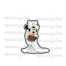 Disney Minnie Bride ly Premade Scrapbook Paper Piece Piecing Die Cut