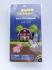 Lowe  s Build and Grow DIY Wooden Craft Kit Barn W/ Animals Kit - NEW
