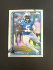 2025 Topps Chrome Football Rico Dowdle #43 Refractor