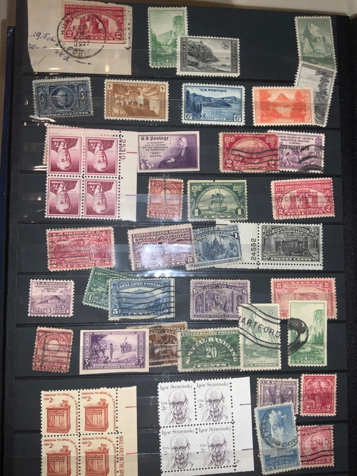 american stamp collection mnh mh and cancelled 1800 - Image 4 of 4