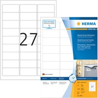 2 Bis 12X Herma Wetterfeste Inkjet Folien-Etiketten, 63,5 X 29,6 Mm Mengenrabatt