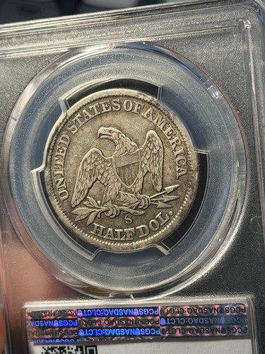 Demi dollar Liberté assise 1862-S NGC VF30 époque guerre civile - Photo 7/8