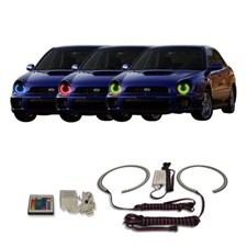 Rgb Multi Color Ir Headlight Halo Kit For Subaru Impreza 02-03