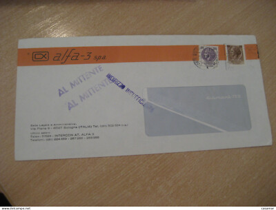 BOLOGNA Ferrovia 1977 Al Mittente Cancel Alfa-3 CX Spa Cover ITALY Italia