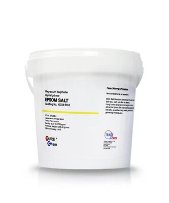 BRAND CHEMICALS Epsom Salt Pharmaceutical Food Grade Magnesium Sulphate Multi Listing (White)