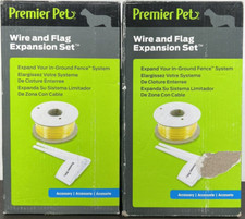 LOT OF 2 Premier Pet Wire and Flag In-Ground 500ft 50m Expansion Set GRFA-500