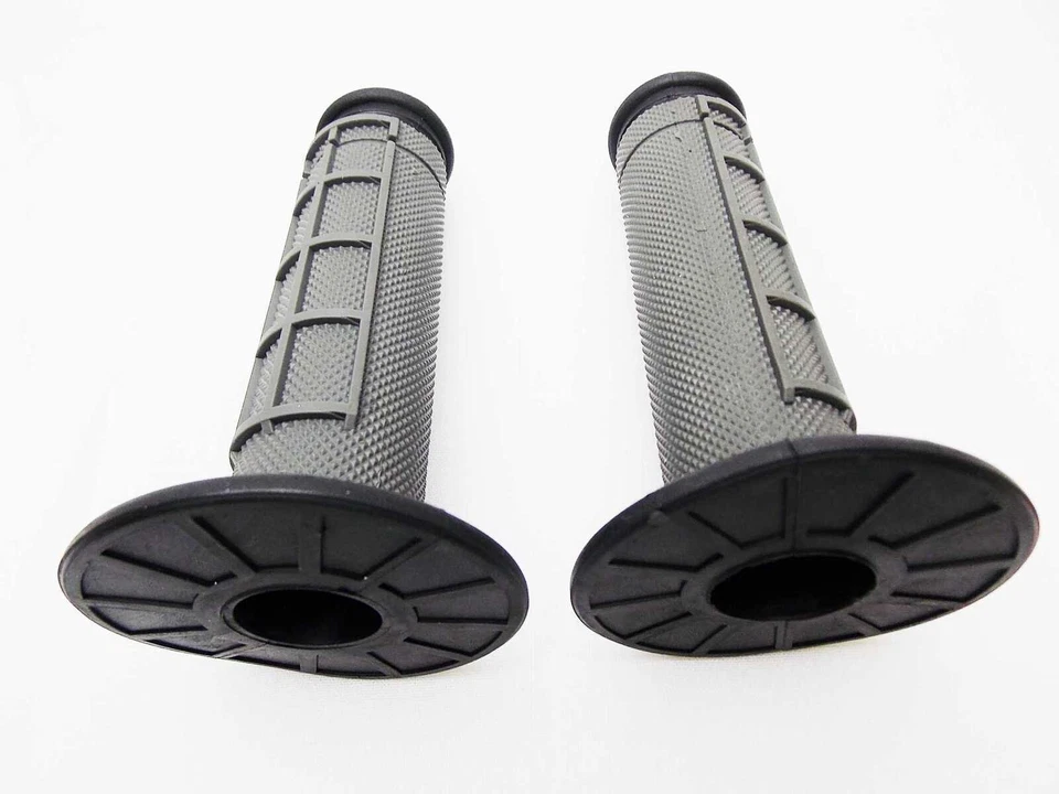 SUZUKI RMX250 BLACK GREY FORSETI HAND GRIP SET HANDLEBAR GRIPS PAIR - Image 2 of 4