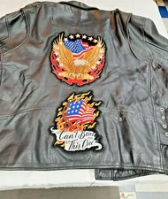 Hot Leathers Motorcycle Jacket Mens 64 Black Biker Belted Heavy Asymmetrical Zip