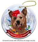 Australian Cattle dog Santa Ornament