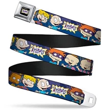 Rugrats Buckle-Down Seatbelt Belt Group Pose - 1.0" Wide - 20-36 Inches Top
