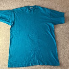 Vtg Fruit Of The Loom Casualwear Blank Shirt Large L Made In USA Single Stitch