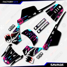 Nebula Savage Racing Graphics kit fits Yamaha PW50 PW 50 All Years Custom