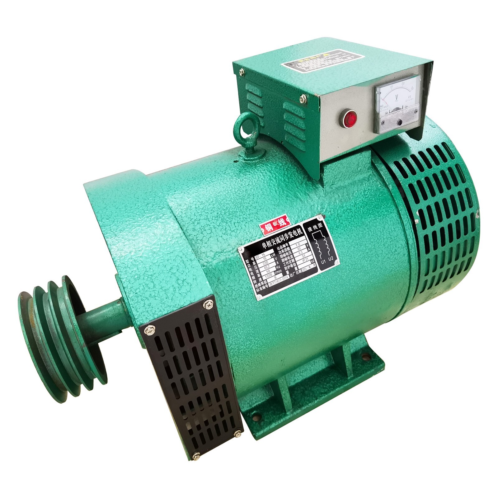 ST-15 Pure Copper Diesel Driven Generator with Carbon Brush 220V 15KW 1500r/min