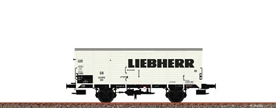 Brawa 49802 gedeckter Güterwagen G10 ''Liebherr'' der DB mit AC-Achsen#NEU in OVP#