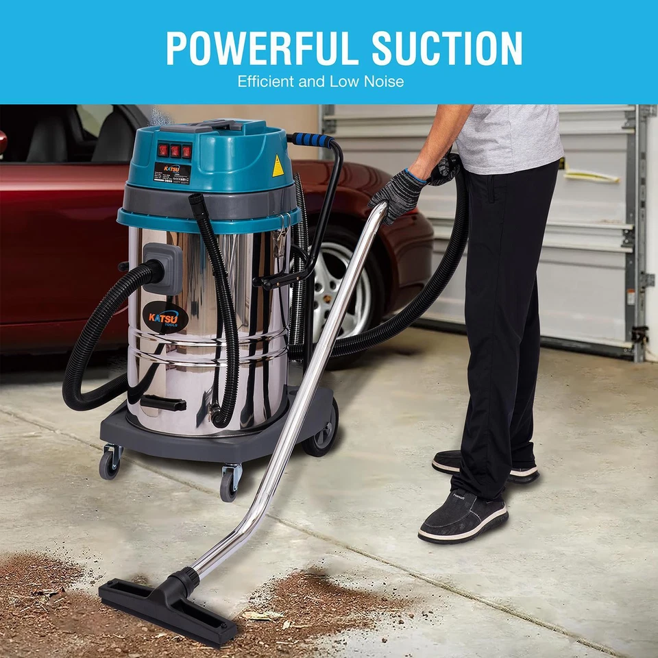 KATSU Industrial Vacuum Cleaner 80L,3Motors - Image 3 of 4